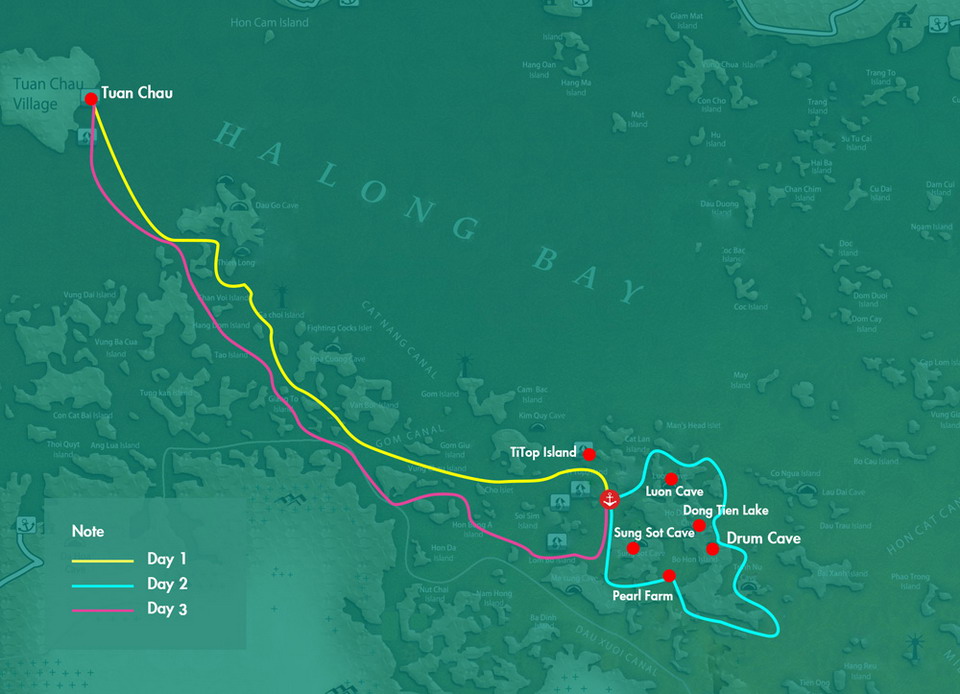 Stellar Cruise Halong Map