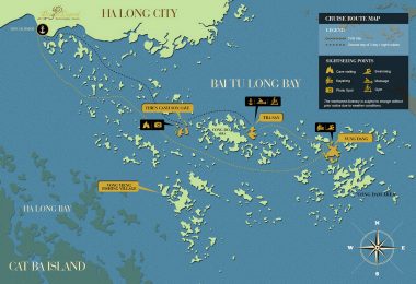 Bai Tu Long bay Map