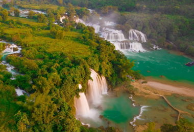 Ban Gioc Waterfall in Cao Bang Vietnam