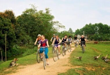 Ride a bike inn Van Long