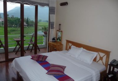 Mai Chau Valley Room Rice Field View